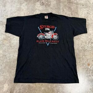 Vintage 1996 Strugis Bike Rally Single Stitch Tee Size XXL